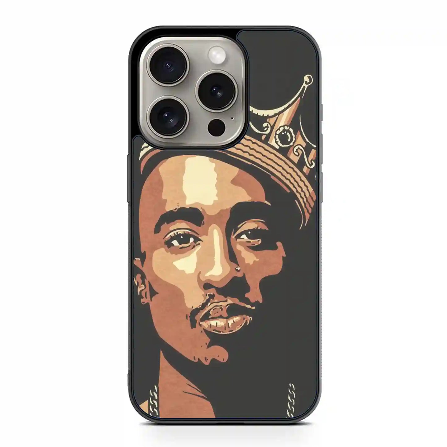 2 Pac Sakur King iPhone 15 Pro Max Case