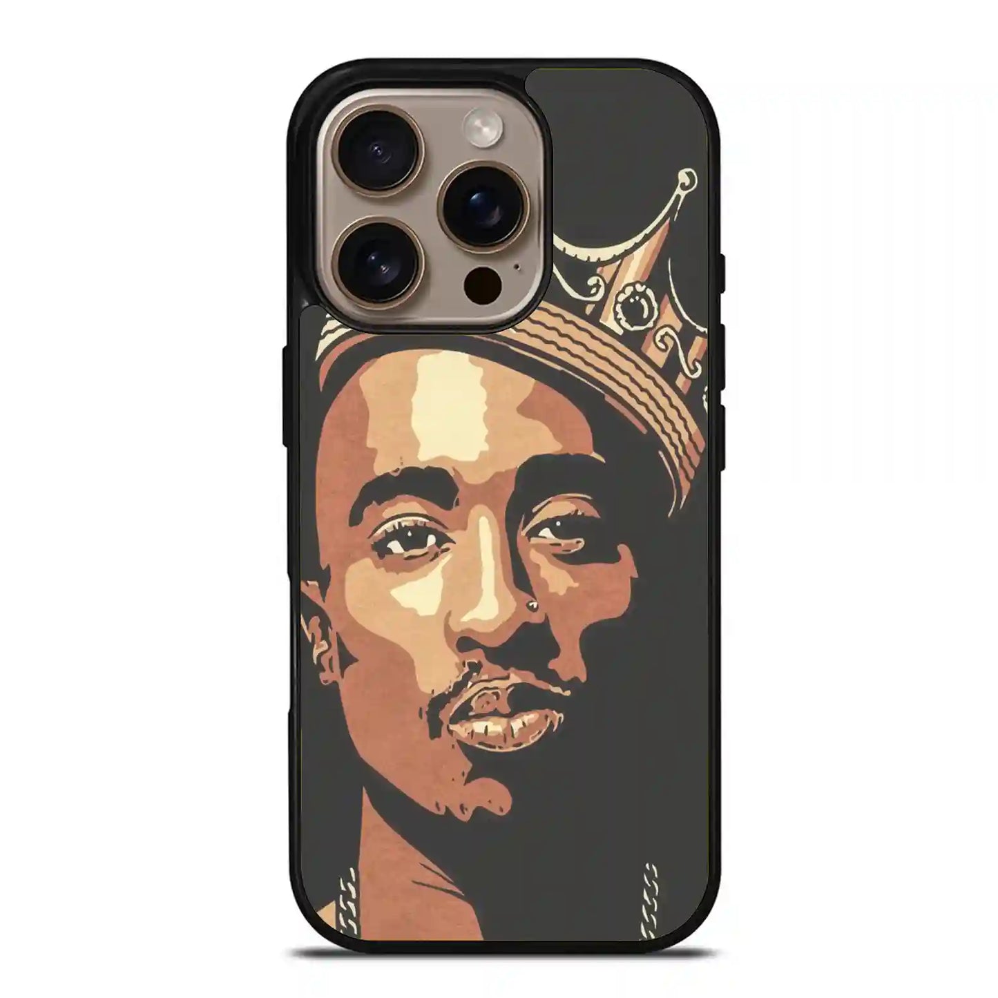 2 Pac Sakur King iPhone 16 Pro Max Case