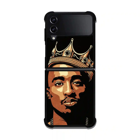 2 Pac Sakur King Samsung Z3 Flip Case