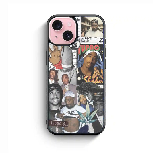 2 Pac Sakur Ln 6300 iPhone 15 Case