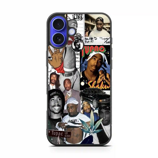 2 Pac Sakur Ln 6300 iPhone 16 Plus Case