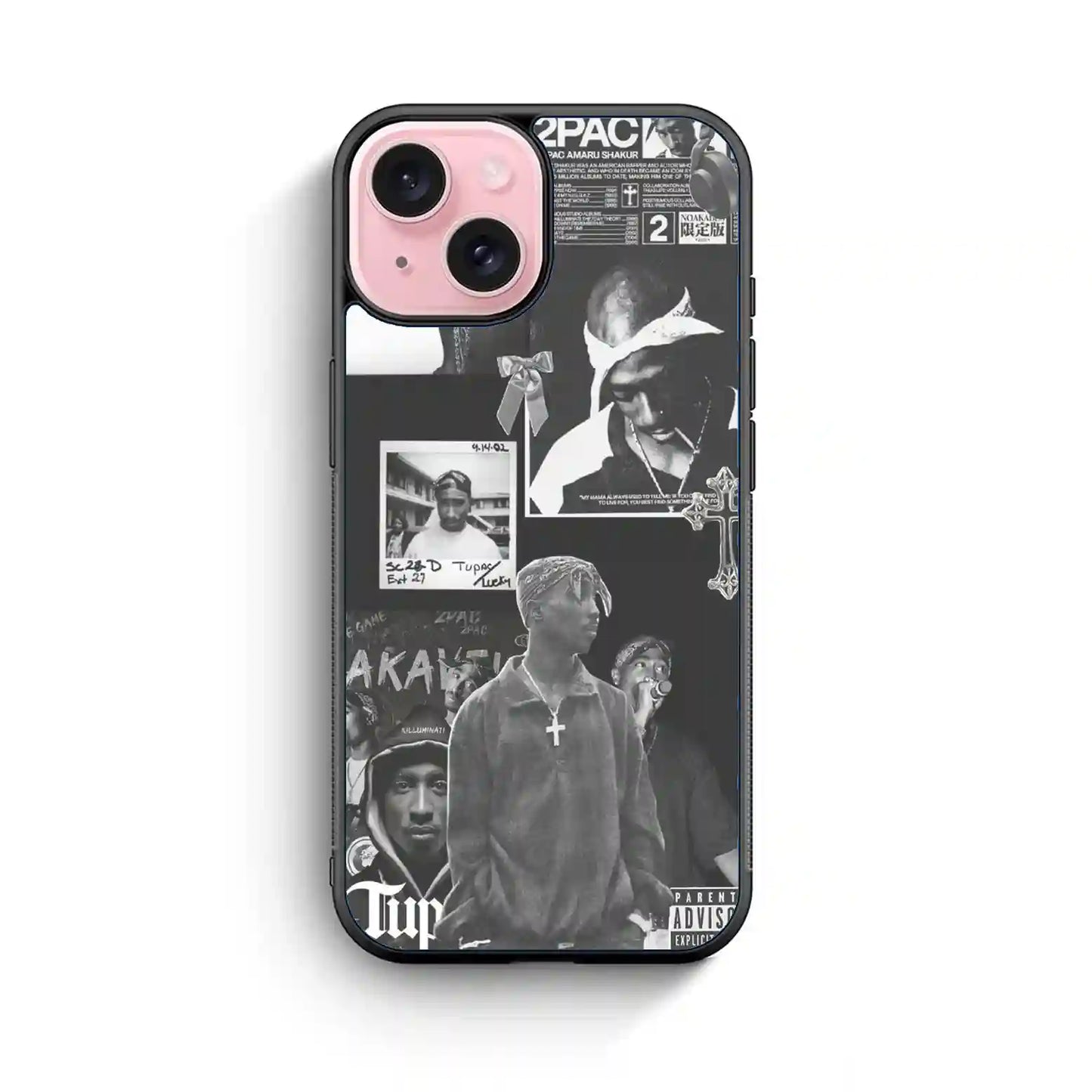 2 Pac Sakur Rap Album iPhone 15 Case