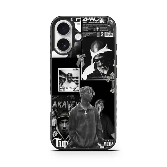 2 Pac Sakur Rap Album iPhone 16 Case