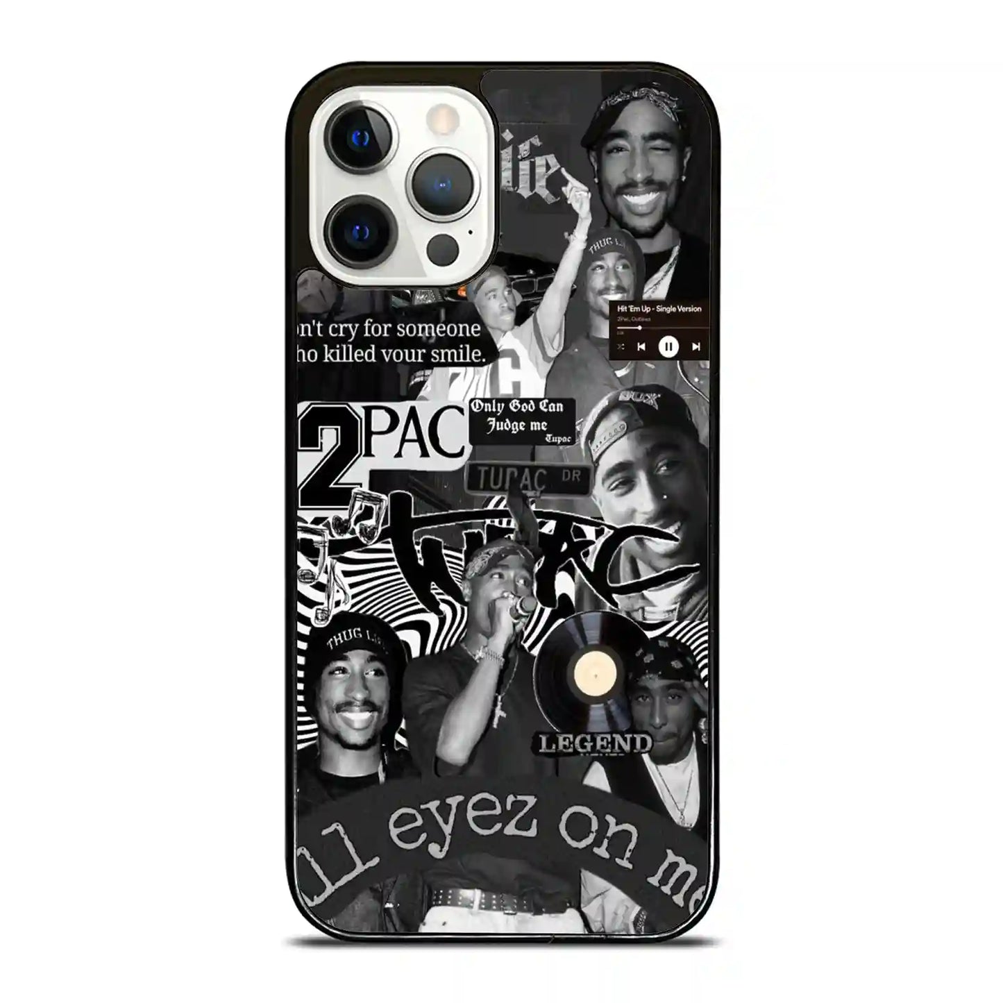 2 Pac Sakur Rap Collage iPhone 12 Pro Case