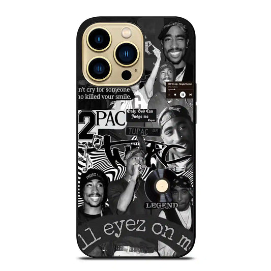 2 Pac Sakur Rap Collage iPhone 14 Pro Max Case