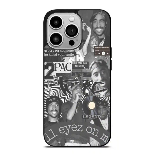 2 Pac Sakur Rap Collage iPhone 14 Pro Case