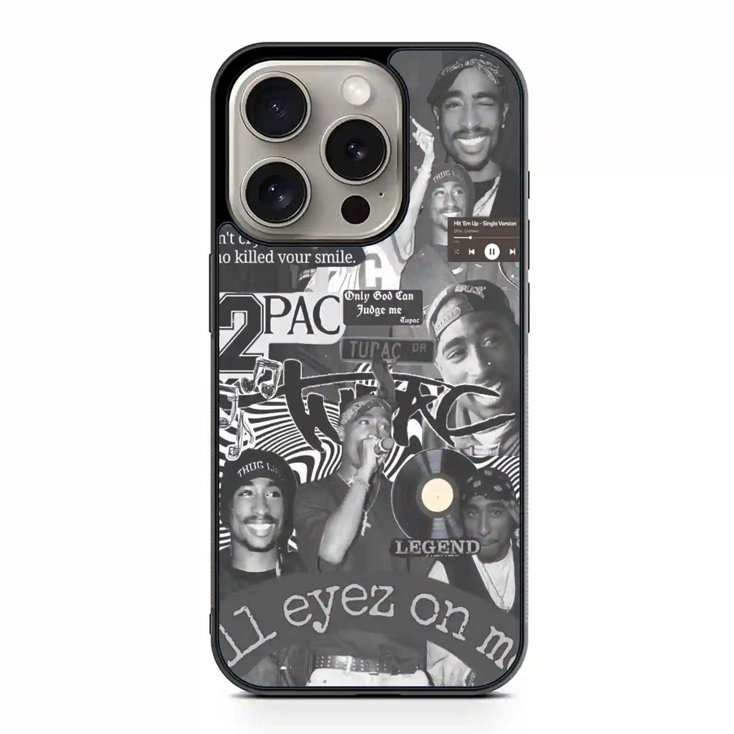 2 Pac Sakur Rap Collage iPhone 15 Pro Max Case