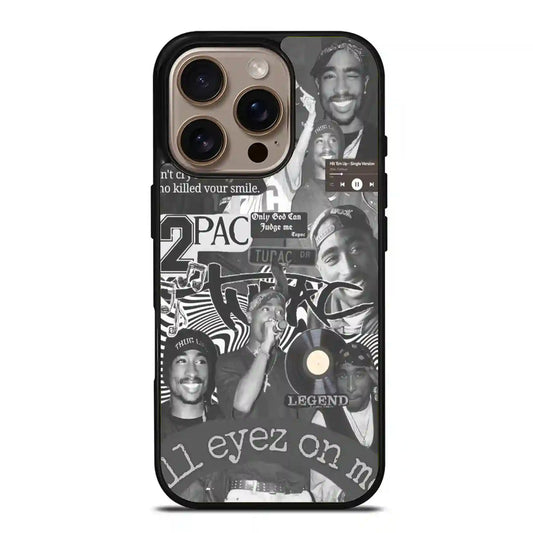 2 Pac Sakur Rap Collage iPhone 16 Pro Max Case