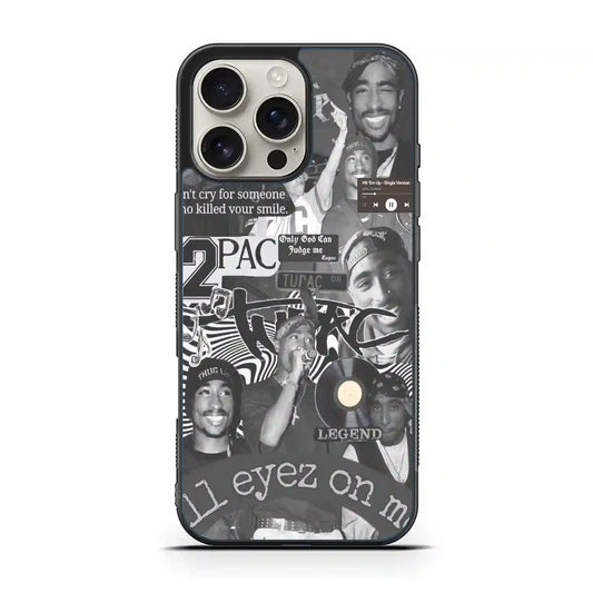 2 Pac Sakur Rap Collage iPhone 16 Pro Case