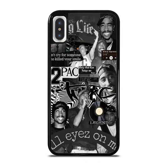 2 Pac Sakur Rap Collage iPhone X-XS Case