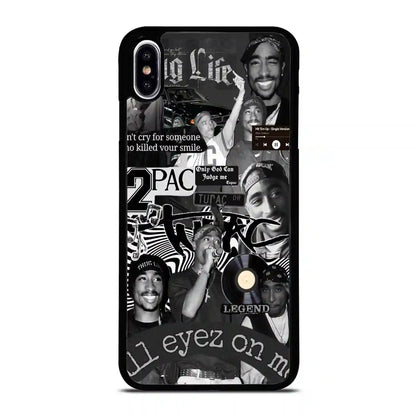 2 Pac Sakur Rap Collage iPhone XS Max Case