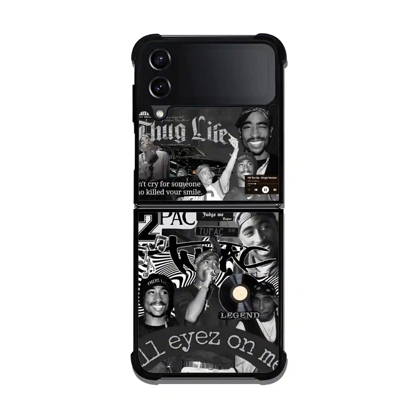 2 Pac Sakur Rap Collage Samsung Z3 Flip Case