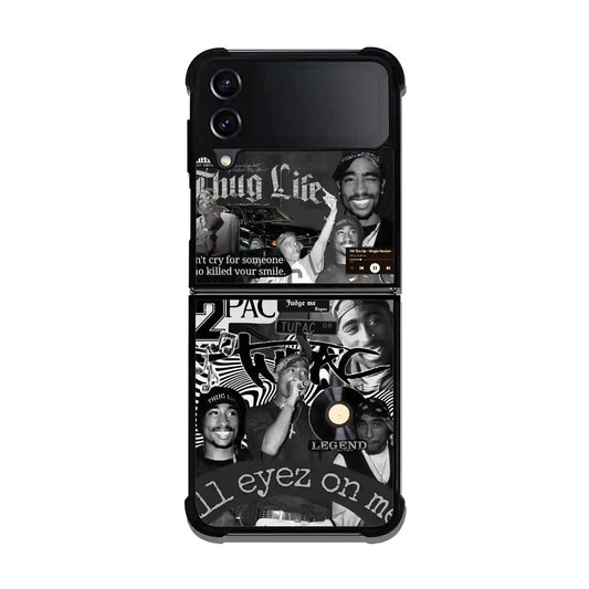 2 Pac Sakur Rap Collage Samsung Z3 Flip Case