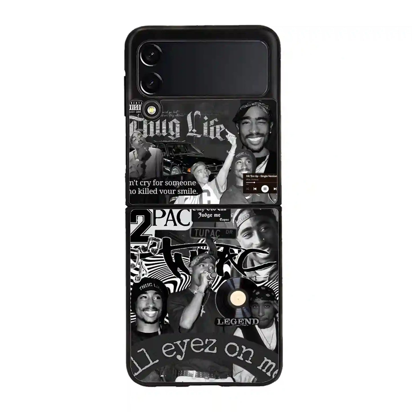 2 Pac Sakur Rap Collage Samsung Z4 Flip Case