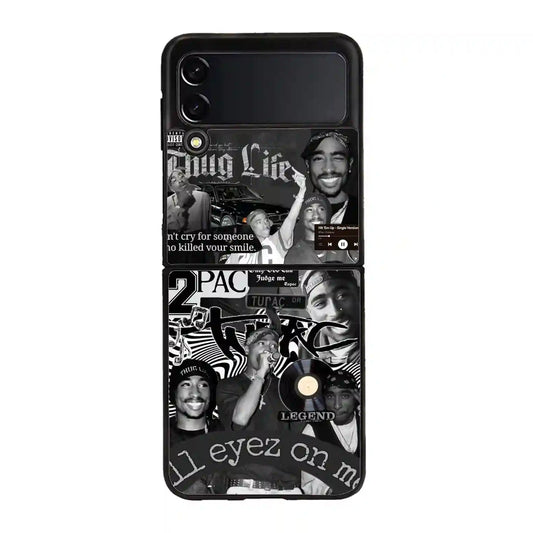 2 Pac Sakur Rap Collage Samsung Z4 Flip Case