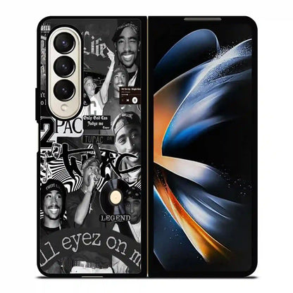 2 Pac Sakur Rap Collage Samsung Z4 Fold Case