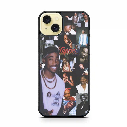 2 Pac Sakur Rap iPhone 15 Plus Case