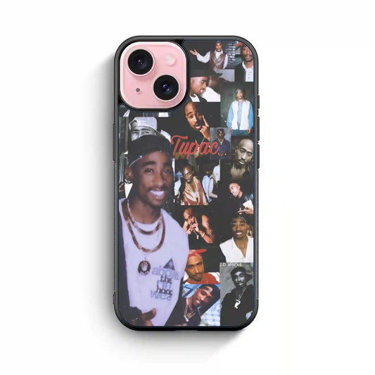 2 Pac Sakur Rap iPhone 15 Case