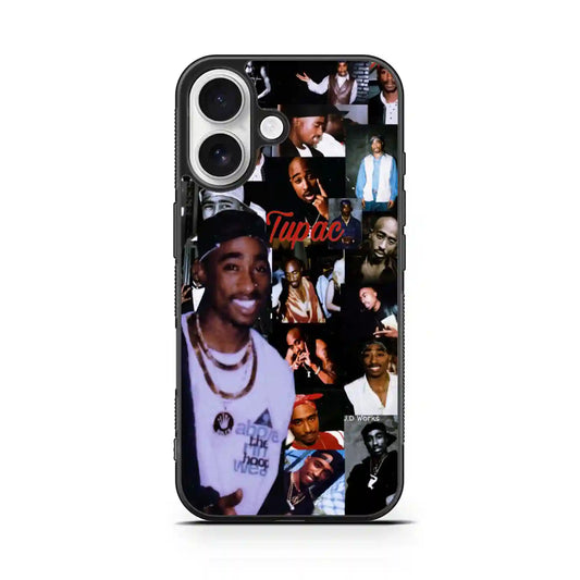 2 Pac Sakur Rap iPhone 16 Case