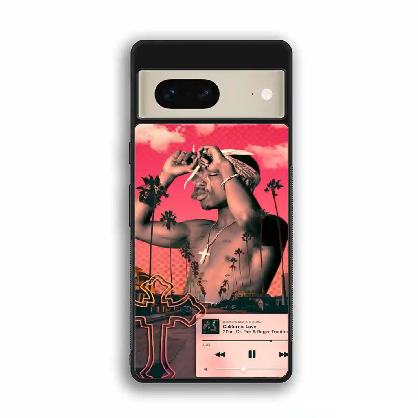 2 Pac Sakur Red Google Pixel 7 Case