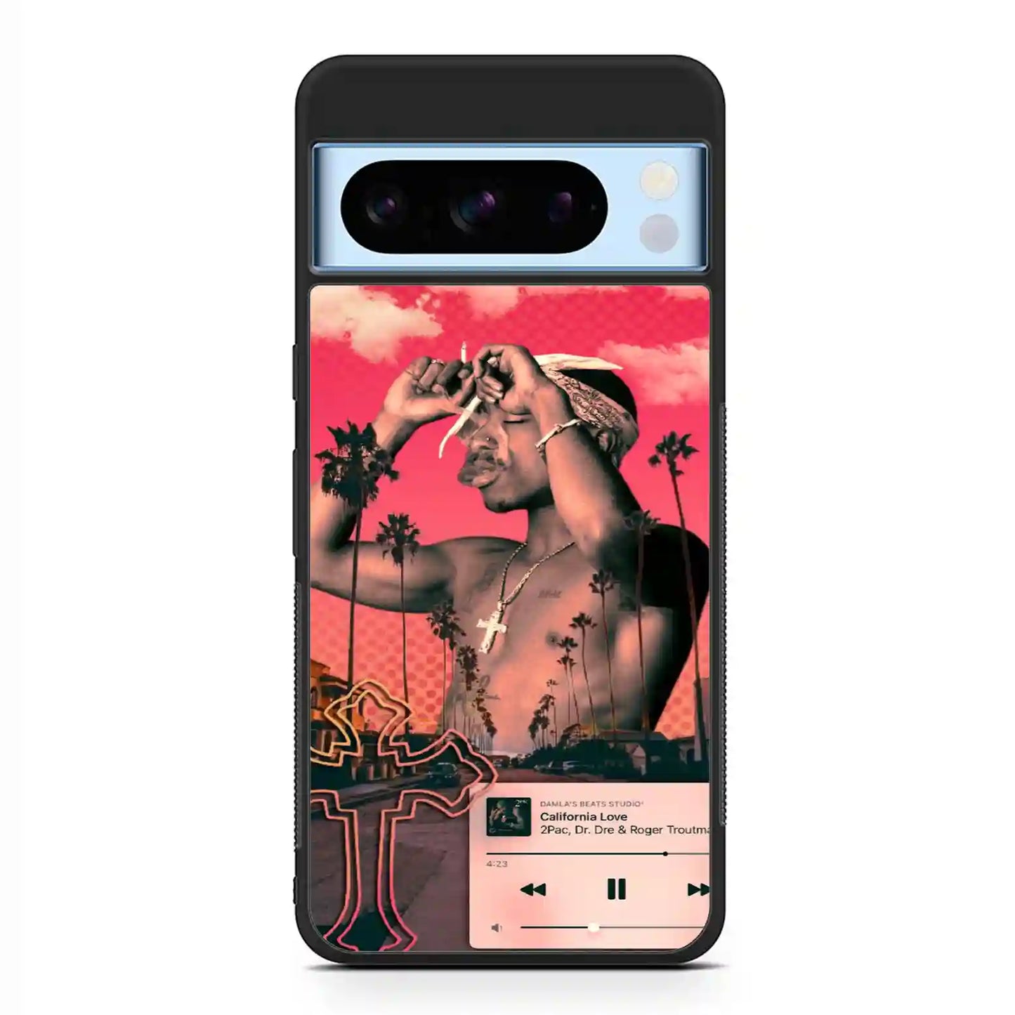 2 Pac Sakur Red Google Pixel 8 Pro Case