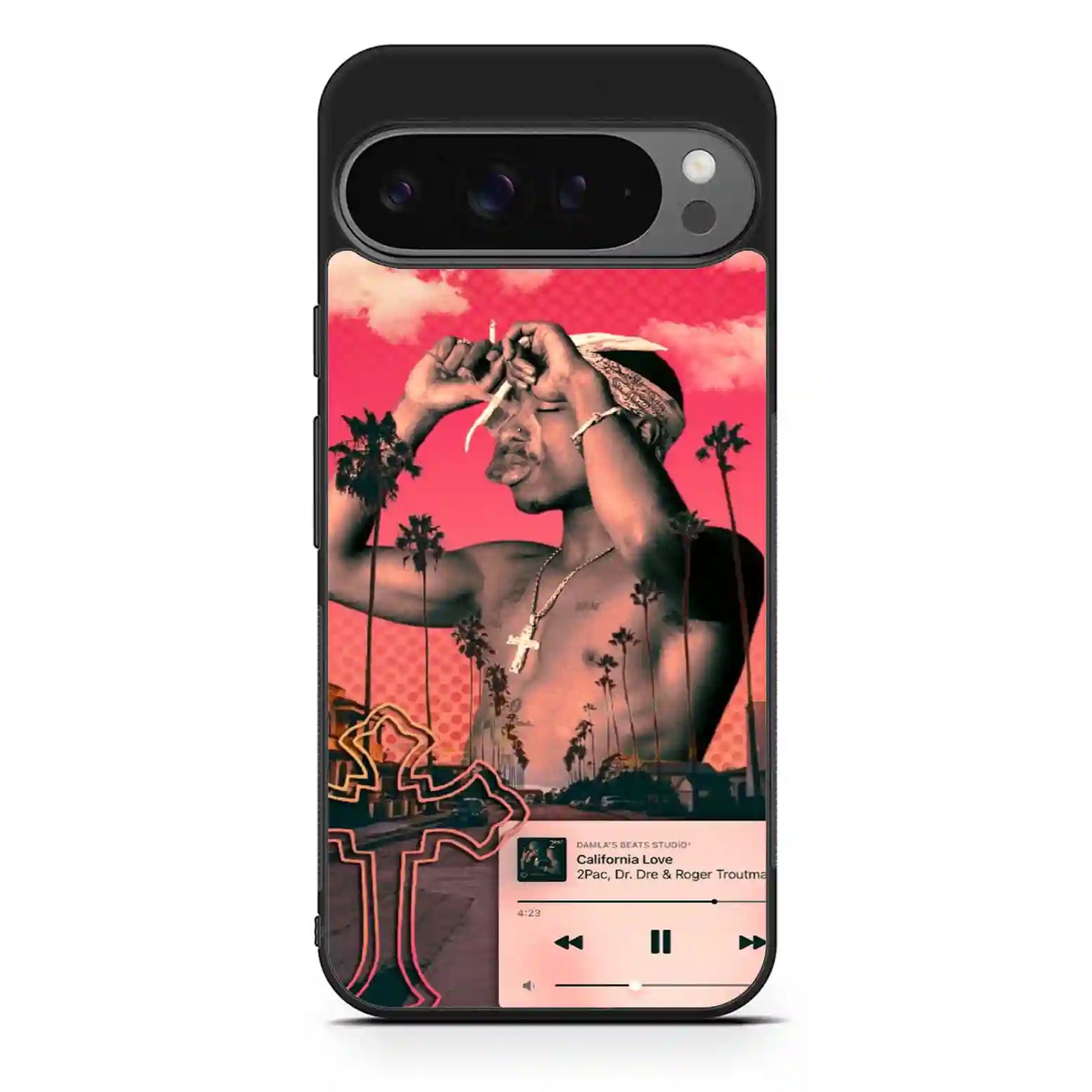 2 Pac Sakur Red Google Pixel 9 Pro XL Case