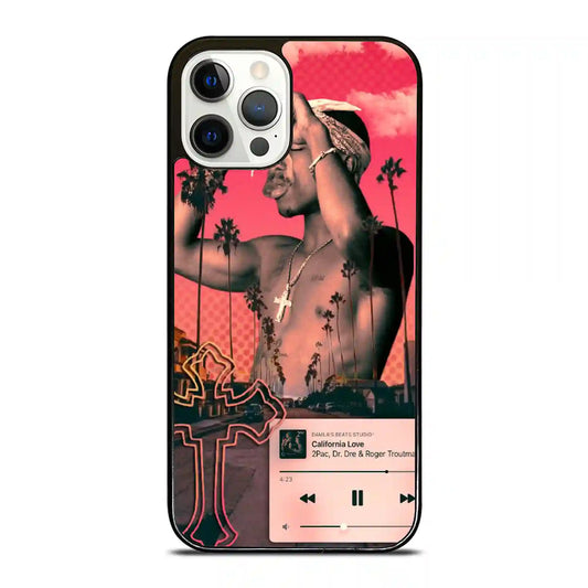 2 Pac Sakur Red iPhone 12 Pro Case