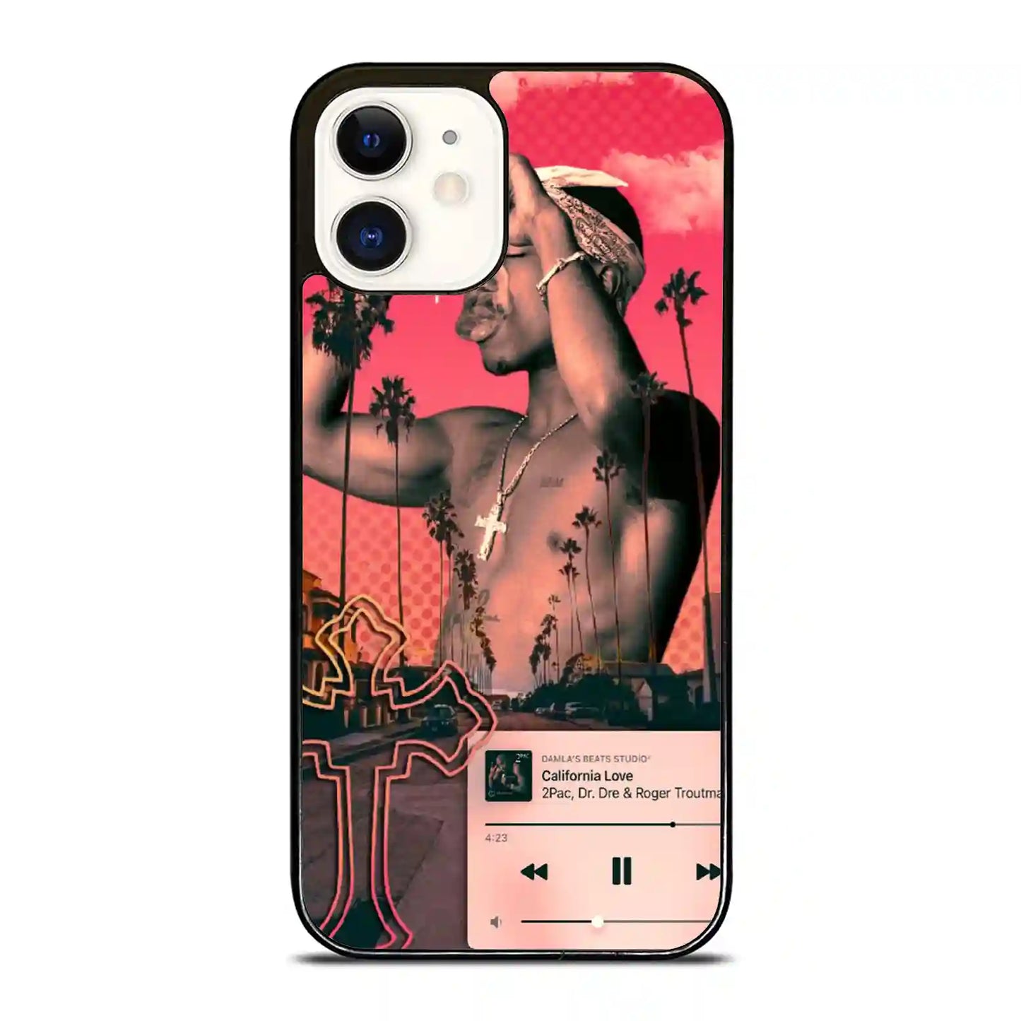 2 Pac Sakur Red iPhone 12 Mini Case