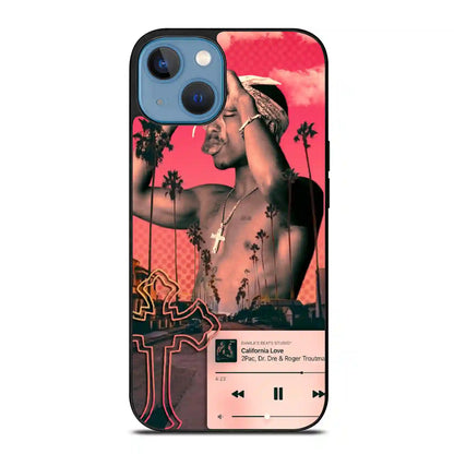 2 Pac Sakur Red iPhone 14 Case