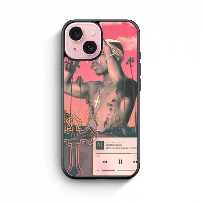 2 Pac Sakur Red iPhone 15 Case