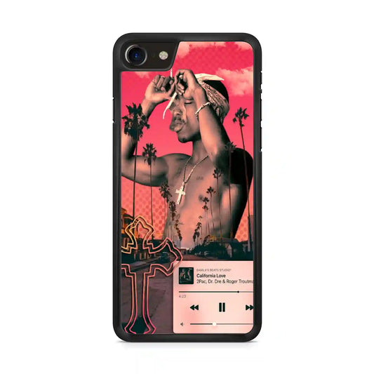 2 Pac Sakur Red iPhone SE 2020 Case