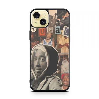 2 Pac Sakur Retro iPhone 15 Plus Case