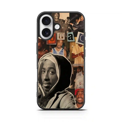 2 Pac Sakur Retro iPhone 16 Case