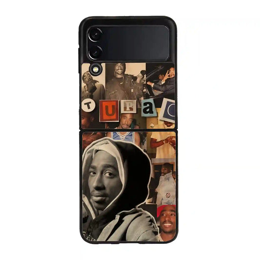 2 Pac Sakur Retro Samsung Z4 Flip Case