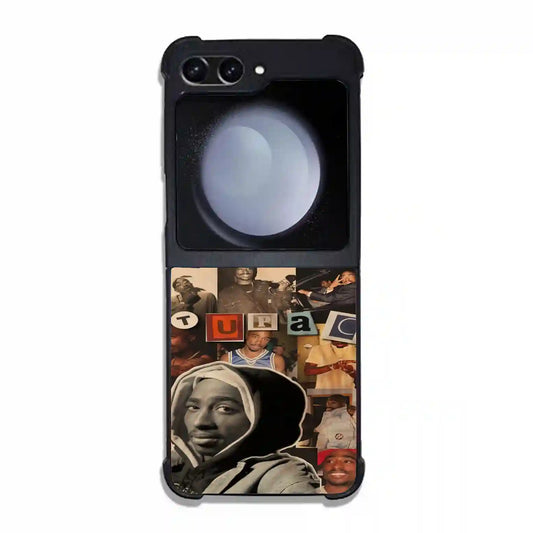 2 Pac Sakur Retro Samsung Z6 Flip Case