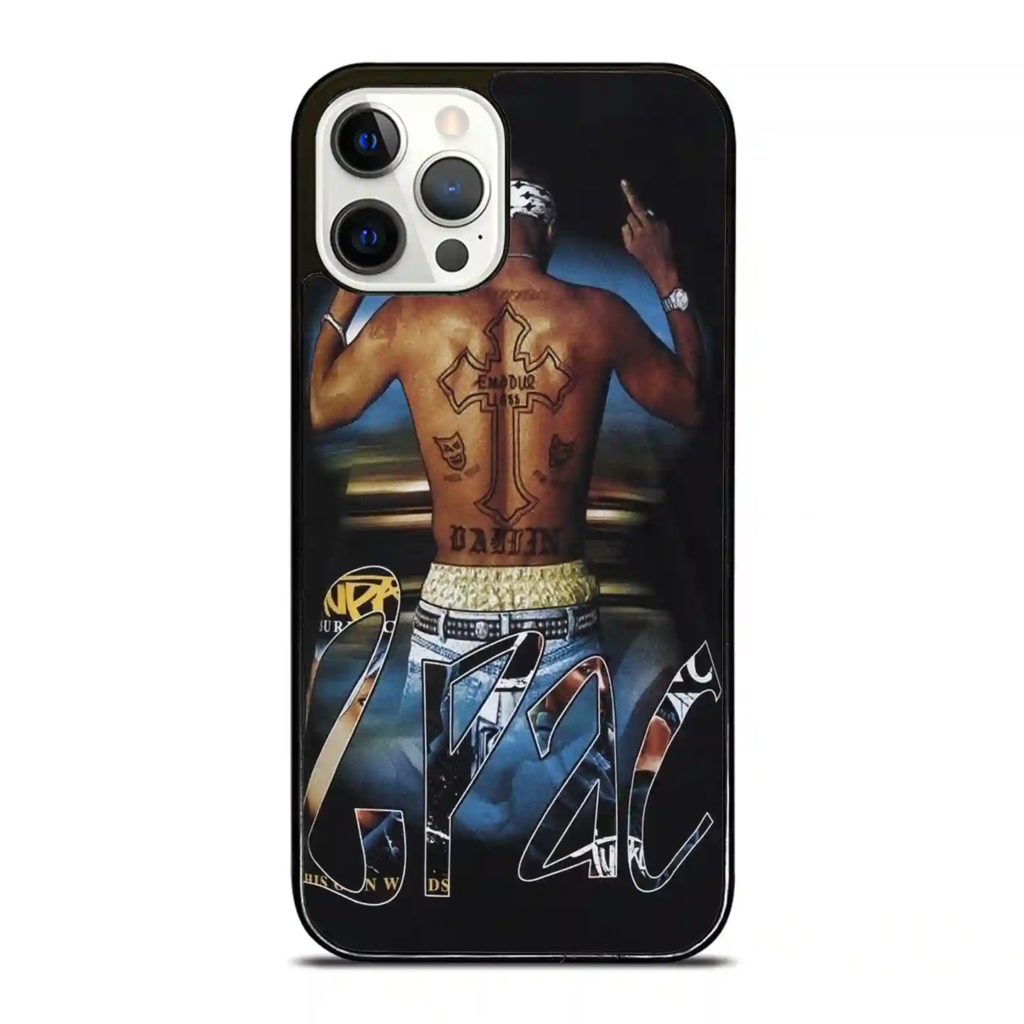 2 Pac Sakur Tatto Cool iPhone 12 Pro Case