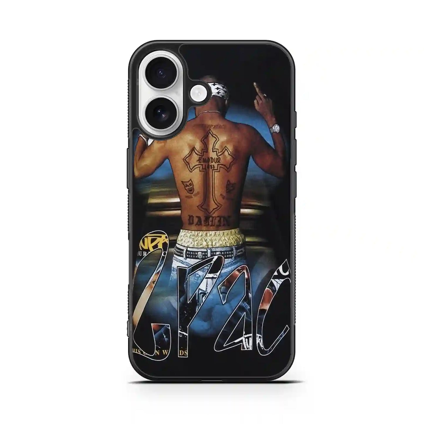 2 Pac Sakur Tatto Cool iPhone 16 Case