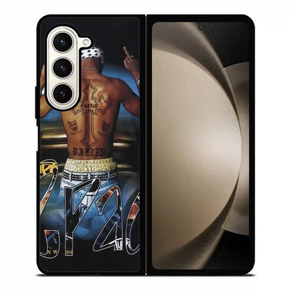 2 Pac Sakur Tatto Cool Samsung Z5 Fold Case