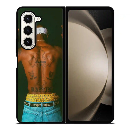 2 Pac Sakur Tatto Samsung Z5 Fold Case