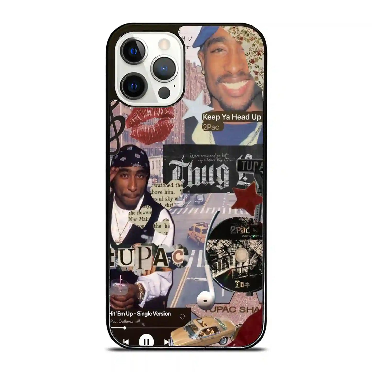 2 Pac Sakur Thug iPhone 12 Pro Case