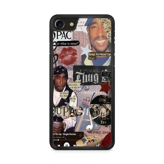 2 Pac Sakur Thug iPhone SE 2020 Case