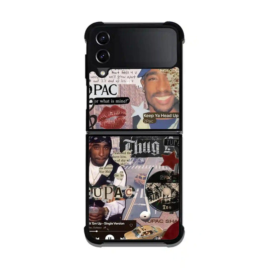 2 Pac Sakur Thug Samsung Z3 Flip Case