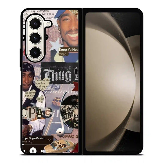 2 Pac Sakur Thug Samsung Z5 Fold Case