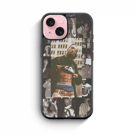 2 Pac Sakur Vintage Cool iPhone 15 Case