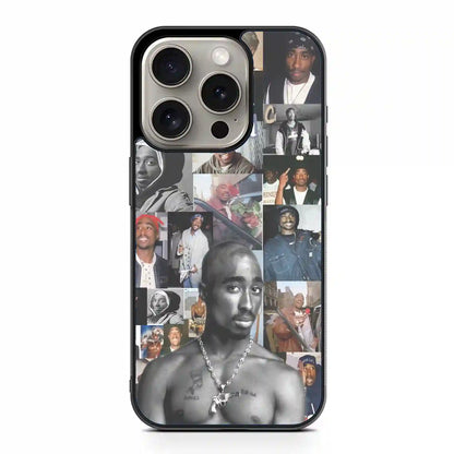 2 Pac Sakur Vintage iPhone 15 Pro Max Case