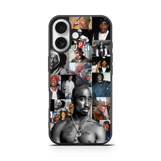 2 Pac Sakur Vintage iPhone 16 Case