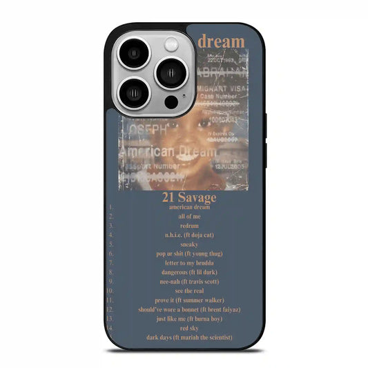 21 Savage American Dream iPhone 14 Pro Case