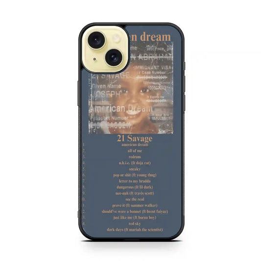 21 Savage American Dream iPhone 15 Plus Case