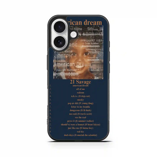 21 Savage American Dream iPhone 16 Case