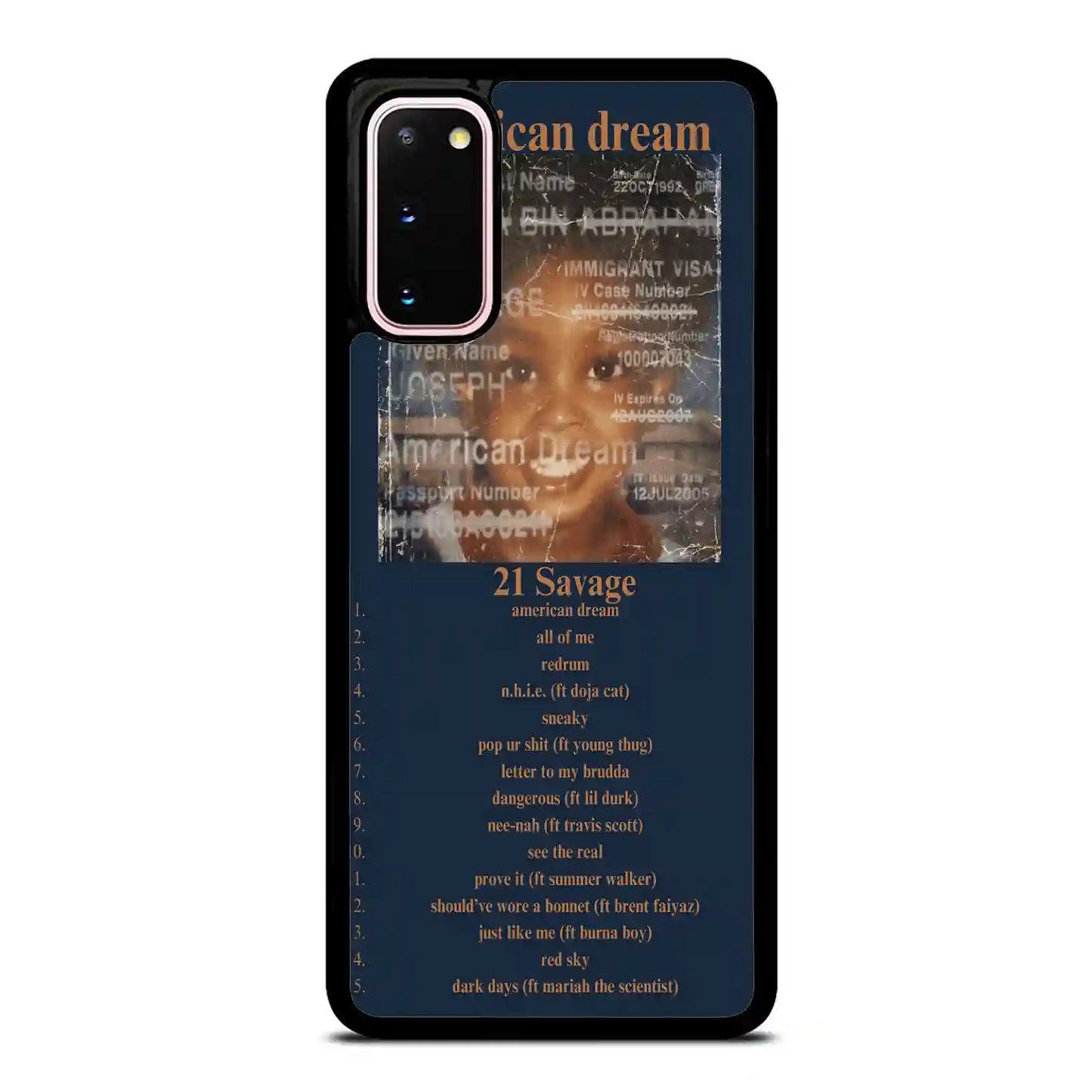 21 Savage American Dream Samsung Galaxy S20 Case